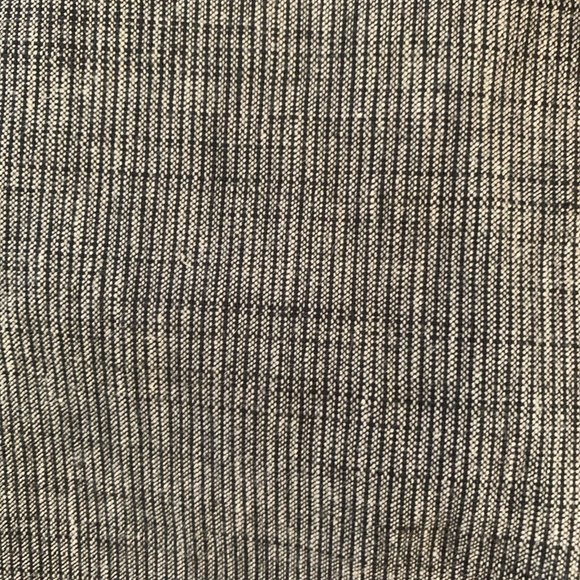 J. Jill linen blend micro stripe khaki cropped pant size 0 - no pockets petite - Picture 2 of 5